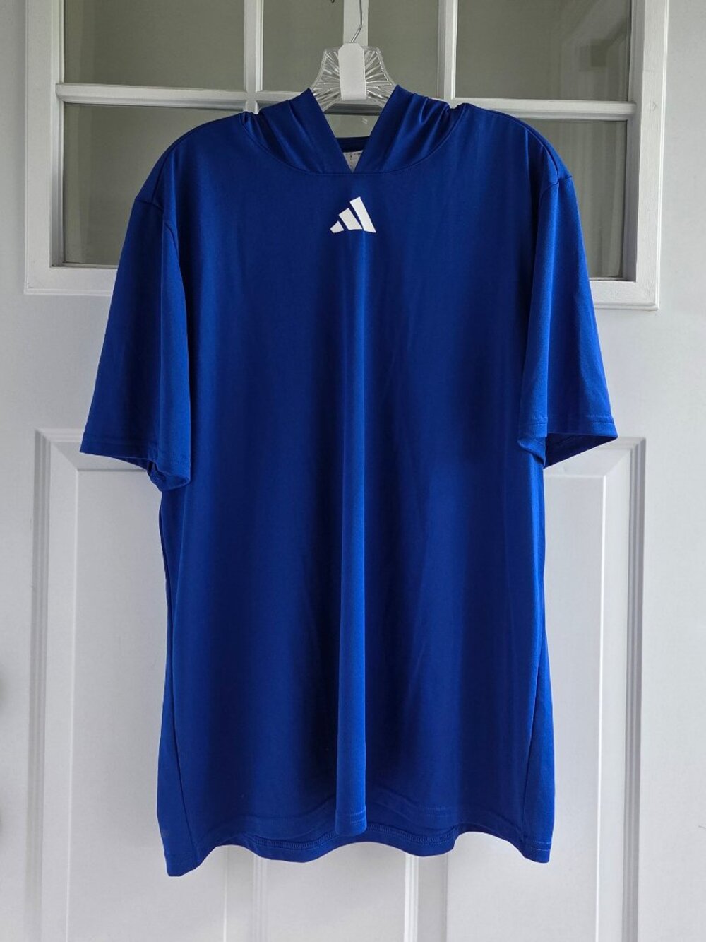 NWOT Men's Adidas Aeroready Short Sleeve Hooded Tee | Sz. Large